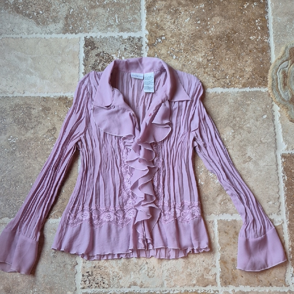 A Beautiful Semi-sheer mauve White Stag Blouse